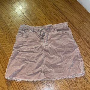 Corduroy mini skirt